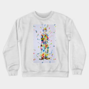 CHARLIE CHAPLIN watercolor portrait .1 Crewneck Sweatshirt